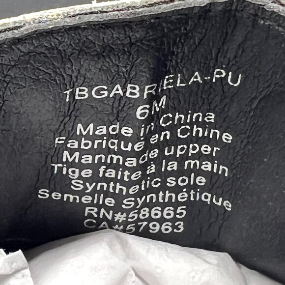 Treasure And Bond Womens 6M Black White Snakeskin Ankle‎ Boots Booties Shoes - Picture 13 of 13